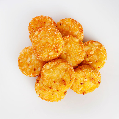 Hash browns are a potato-based dish that is shredded and pan-fried.