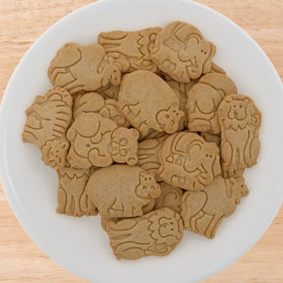 Animal crackers are not crackers. They are actually small cookies that are cut and baked in the shape of animals.