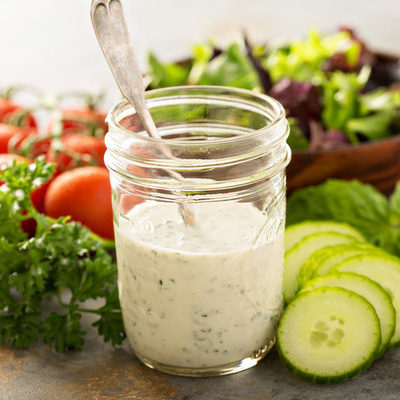 Ranch dressing is a salad dressing that is popular in the US and is ubiquitous in homes, restaurants, and salad bars.