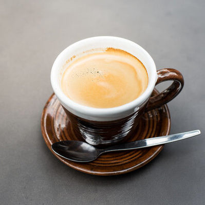 A flat white is a hot beverage made primarily from espresso and steamed milk.