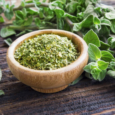 Oregano is an herb from the dried or fresh leaves of the oregano plant (Origanum vulgare).