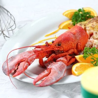 Lobster falls under the category of seafood.