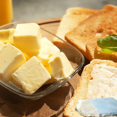 Butter is a dairy product made from the fats and proteins of milk, prepared by churning the cream of that milk, usually sourced from cows.