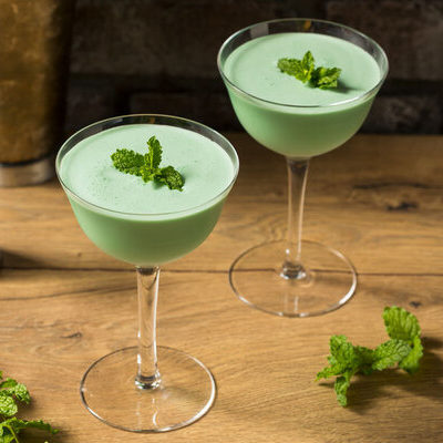 Crème de menthe is a type of liqueur made from mint, sugar, and a neutral spirit base.
