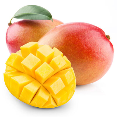 Mango is a tropical stone fruit with a yellow, red, or green edible skin and a deep yellow flesh.