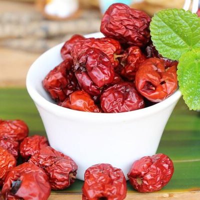 Jujube fruit, also known as red date and Chinese date, is a small and round stone fruit.