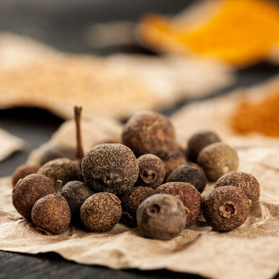 Allspice is a spice made from the dried and unripe berry of the Pimenta dioica.