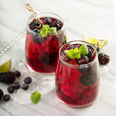 Blackberry juice is the liquid extract of the blackberry fruit or a juicy concoction made by blending blackberries with other fruits or vegetables.