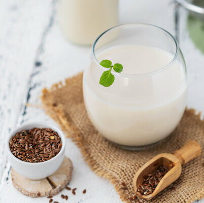 Flaxseed milk is a popular non-dairy alternative to cow’s milk.