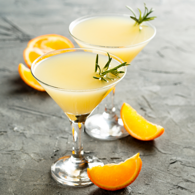 Abbey is a cocktail that is made by blending gin with Lillet Blanc (an aromatized wine), freshly squeezed orange juice, and orange bitters.