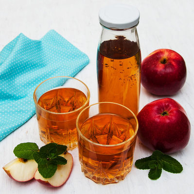 Apple juice is the fruit juice extracted from the pressing of an apple.