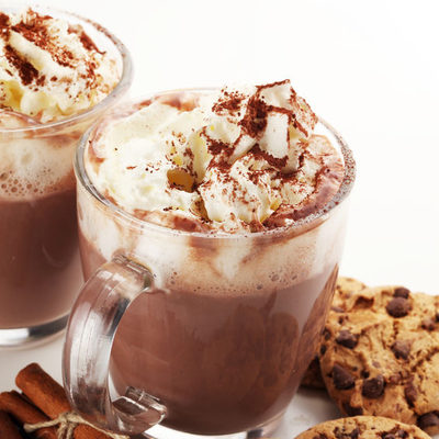 Hot chocolate is a hot beverage made with chocolate or cocoa and milk.