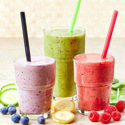 A smoothie is a cold drink usually made from fruit and/or vegetables with a liquid of choice, including milk, juice, or water.