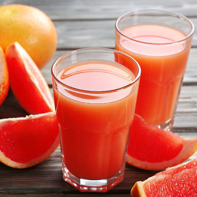 Grapefruit juice is the liquid extract from grapefruits and can be sweet, tart, or sour.