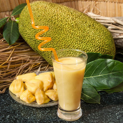 Jackfruit juice is a sweet juice obtained from the jackfruit.