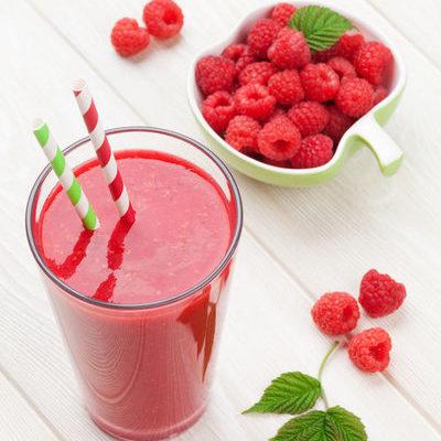 Raspberry juice is the liquid extract derived from raspberry fruits.