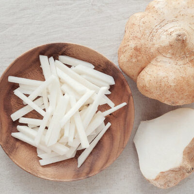 Jicama is a root vegetable that is native to Mexico and Central America.