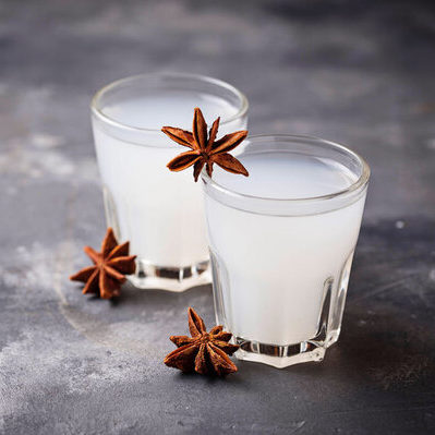 The national drink of Greece, ouzo is an aperitif that is made from rectified spirits and flavored with anise seeds.