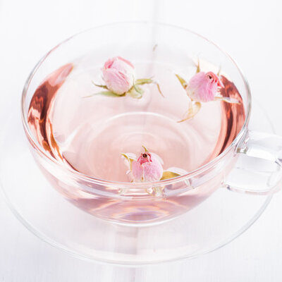 Rose tea is a beverage made with the petals and buds of rose flowers.