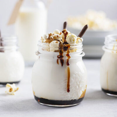 A vanilla milkshake is a thick, cold drink made with milk, to which vanilla ice cream and vanilla extract are added.