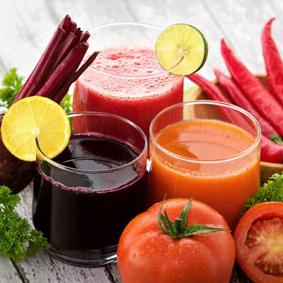 Vegetable juice is juice made by blending vegetables or a mix of vegetables into a puree, which is sometimes strained.