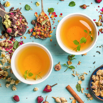 Herbal tea is the warm infusion made from brewing herbs, spices, or other plant materials together with water.