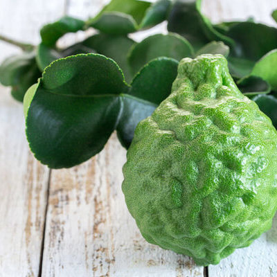 Kaffir lime leaves are the leaves from the Kaffir lime plant (Citrus hystrix).