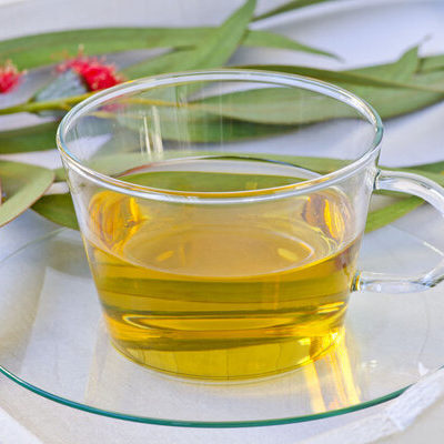 Eucalyptus tea is an herbal tea made from eucalyptus leaves.