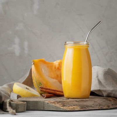 Pumpkin juice is the juice extracted from raw pumpkins.