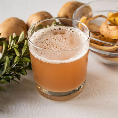 Potato juice is a beverage obtained from raw potatoes (Solanum tuberosum).
