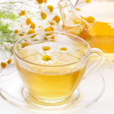 Chamomile tea is a type of herbal tea made from the flowering herb chamomile (or camomile).