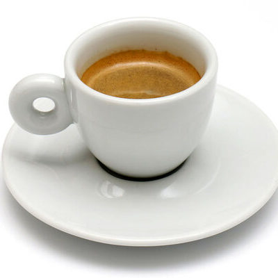 Ristretto is a coffee drink that is served in a concentrated shot.
