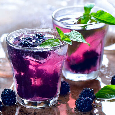 Blue raspberry vodka is a variety of vodka flavored with blue raspberry (Rubus leucodermis).