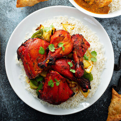 Tandoori is a blend of spices used in Indian cuisine.