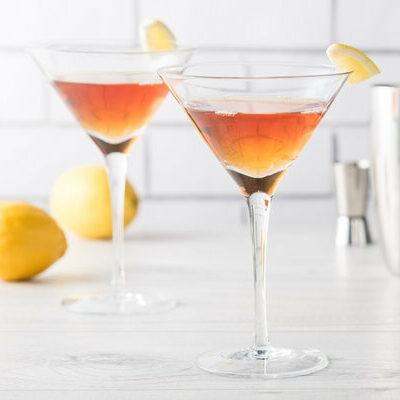 Manhattan is a cocktail made with whiskey, sweet vermouth, and angostura bitters.