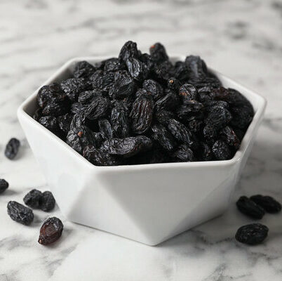 Raisins are grapes that have dried and shriveled up.