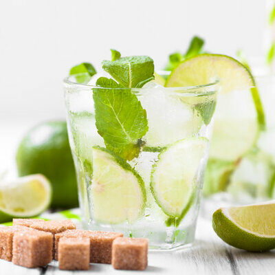 The Caipirinha is a cocktail of Brazilian origin. It is made with cachaça, sugar, and lime juice. This drink is usually shared and is made in a large jar from which individual portions are poured out.