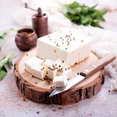 Feta cheese is a specific type of cheese made from sheep’s or goat’s milk.