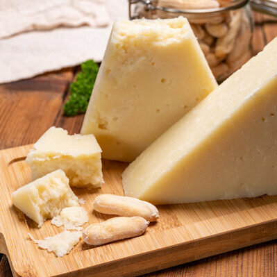 Romano cheese is a North American product derived from the Italian cheese, Pecorino Romano.